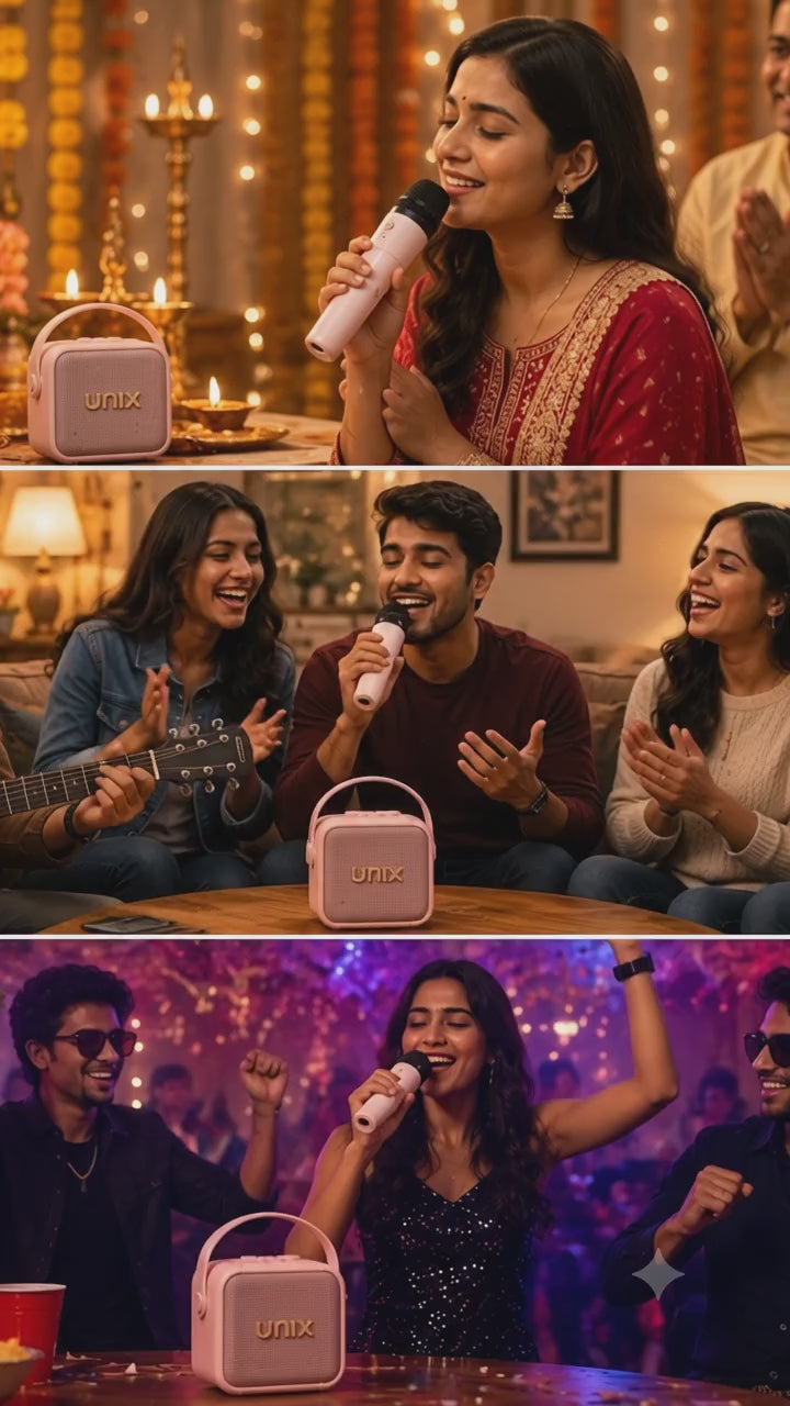 (PREMIUM) Unix EchoMini  Portable Karaoke Speaker & Wireless Microphone